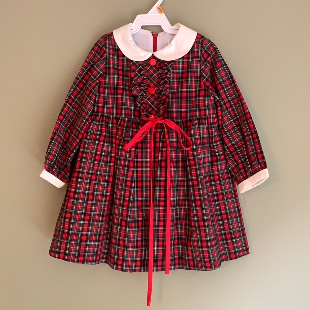 Florence Eiseman plaid 3T long sleeve dress